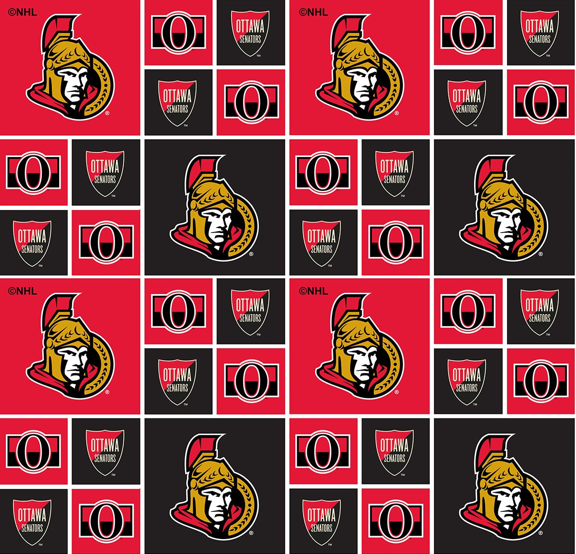 NHL - Ottawa Senators - 020 SEN (1/2 Yard)