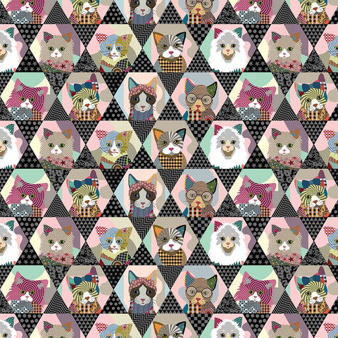 Life is Better With a Cat - Cat Frames - 10414 (1/2 Yard)