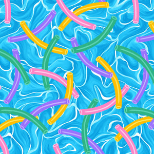 Pool Party - Pool Noodles - 1009-70 (1/2 Yard)