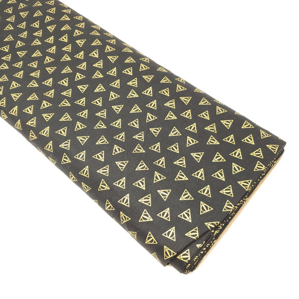 Harry Potter - Deathly Hallows Metallic - CAM23800109L-01 (1/2 Yard)