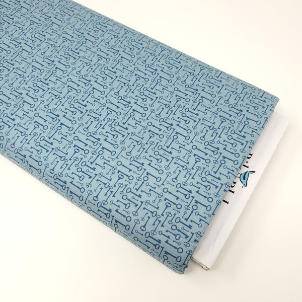 Bloom and Grow - Blue Keys - C10114-BLUE (1/2 Yard)