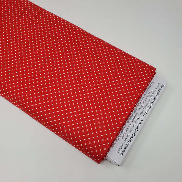 Riley Blake - Red Swiss Dot - C670-80 (1/2 Yard)