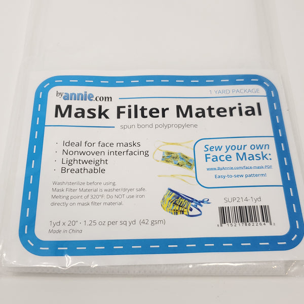 Mask Filter Material, Polypropylene, 20" x 1yd