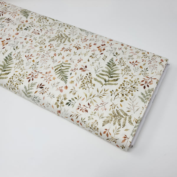 Little Fawn & Friends - Autumn Ferns & Leaves - STELLA-DNS1906 (1/2 Yard)