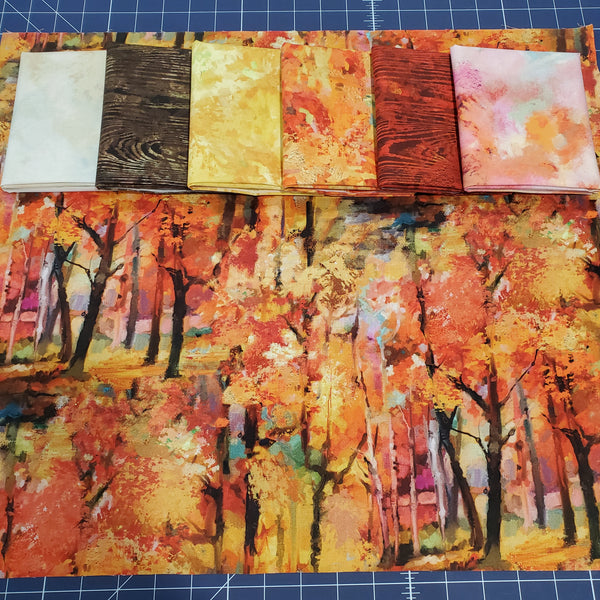 Hand-Cut Fat Quarter Bundle - Northcott - September Morning (7pc)