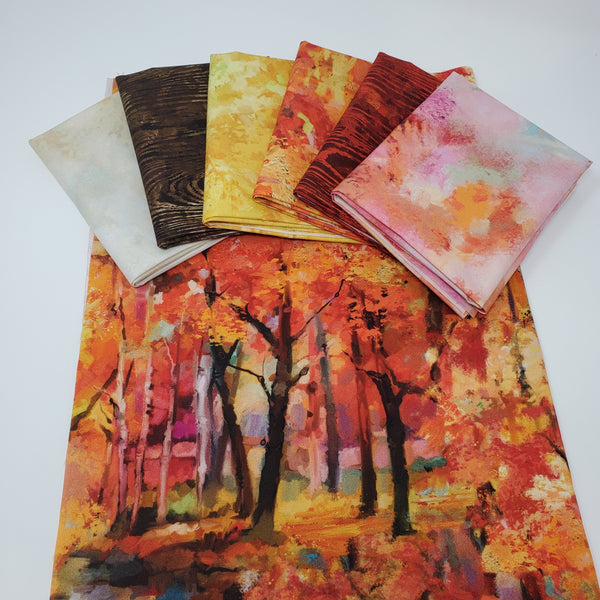 Hand-Cut Fat Quarter Bundle - Northcott - September Morning (7pc)