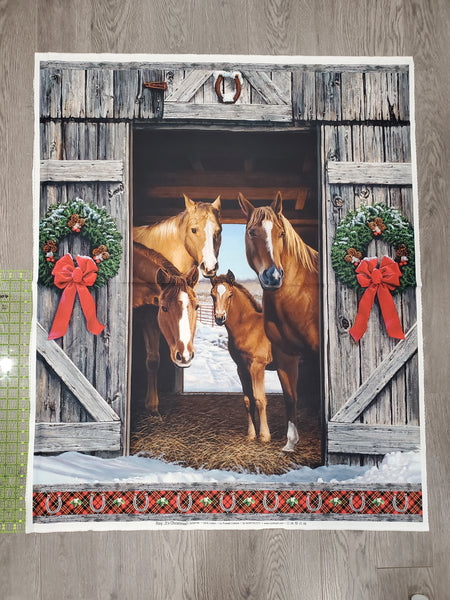 Hay It's Christmas - Panel - 36x43" - DP24104-99