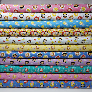 Half Yard Bundle - Camelot Disney Princess Kawaii (11pc)