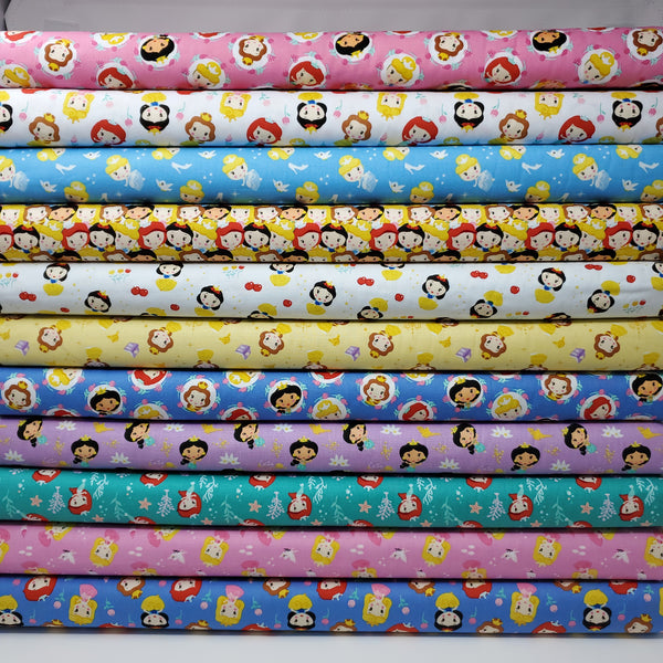 Camelot - Disney - Princess Kawaii - CAM85101901-01 (1/2 Yard)