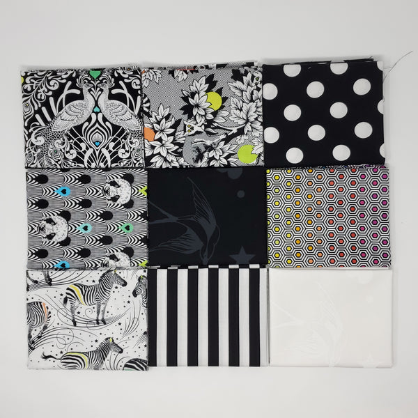 Hand-Cut Fat Quarter Bundle - Tula Pink - Linework (13pc)