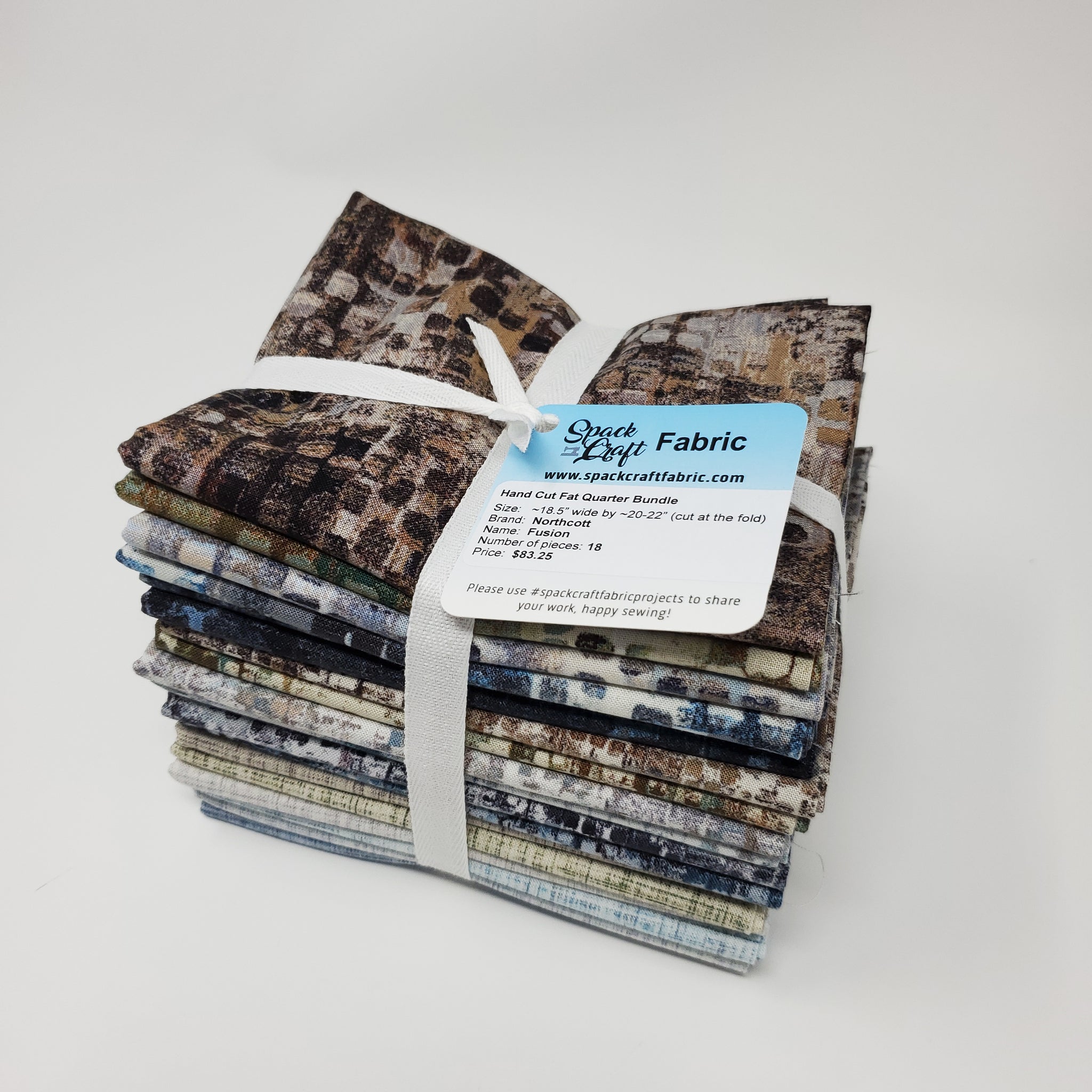 Hand-Cut Fat Quarter Bundle - Northcott - Fusion (18pc)