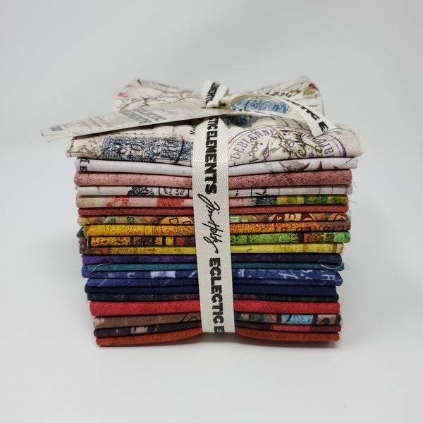 Fat Quarter Bundle - Tim Holtz - Eclectic Elements - Bold (20 pc) - FB2FQTH.BOLD