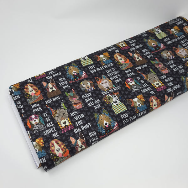 Life is Better With a Dog - What's The Word? - 10387 (1/2 Yard)