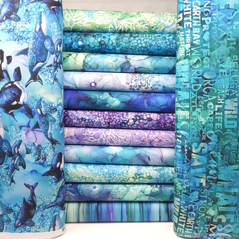 Full Yard Bundle - Northcott - Whale Song (13pc)