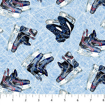 Power Play - Hockey Skates - 23623-42 (1/2 Yard)