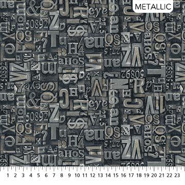 Northcott - Stonehenge - Heavy Metal - 23740M-95 (1/2 Yard)