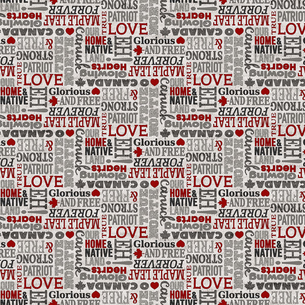 My Canada - Canadian Words - 24013-90 (1/2 Yard)