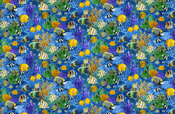 Stonehenge - Shark Attack - Sealife - 24062-46 (1/2 Yard)