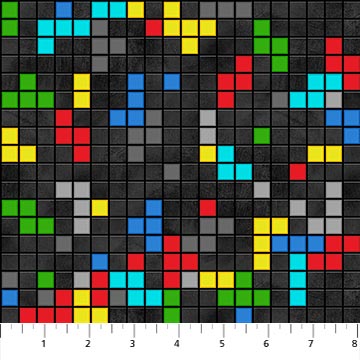 Gaming Zone - Tetris Blocks- 24573-99 (1/2 Yard)