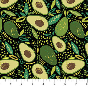 Avocado Love - Avocado Halves - 24580-99 (1/2 Yard)