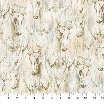 Spirited - Horse Sketch - 24643-12 (1/2 Yard)