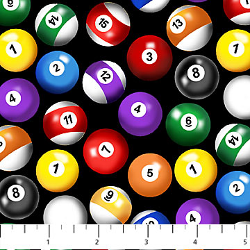 The Cave - Pool Balls - 24999-99 (1/2 Yard)