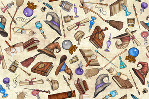 Spellbound - Wizarding Things - 26609 E (1/2 Yard)