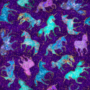 Fantasy - Unicorns - 27378 V (1/2 Yard)