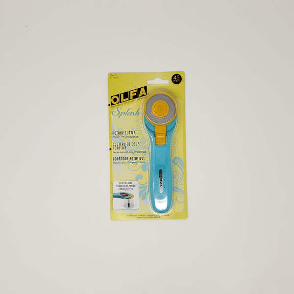OLFA - Splash Rotary Cutter (45mm) - Aqua