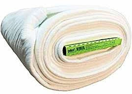 Pellon -  80/20 Bleached Cotton/Polyester Batting w/ Scrim Binder- 96" WOF - (1/2 Yard)