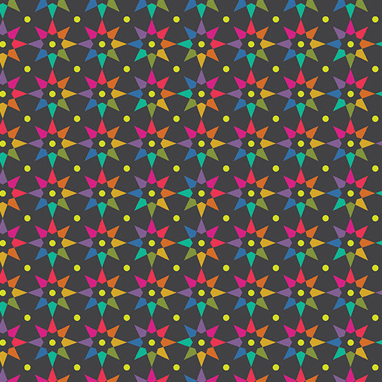 Art Theory - Rainbow Star - A-9703-C (1/2 Yard)