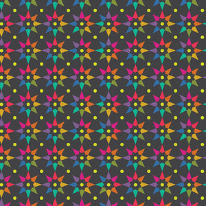 Art Theory - Rainbow Star - A-9703-C (1/2 Yard)