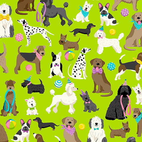 Furry Friends - Dogs - TP-2541-G (1/2 Yard)