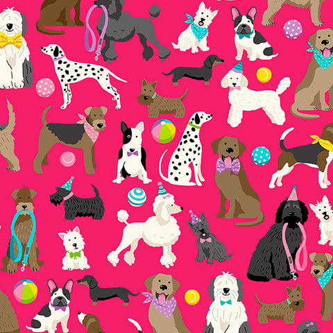 Furry Friends - Dogs - TP-2541-P (1/2 Yard)