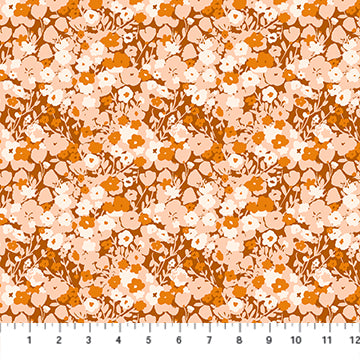 Summer's End - Small Flowers - Rust Multi - 90340-32 (1/2 Yard)