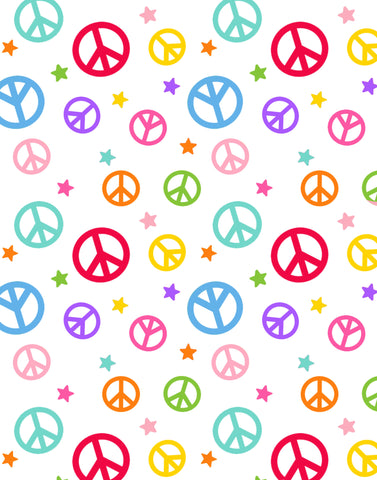 Peace Signs - 9420 -01 (1/2 Yard)