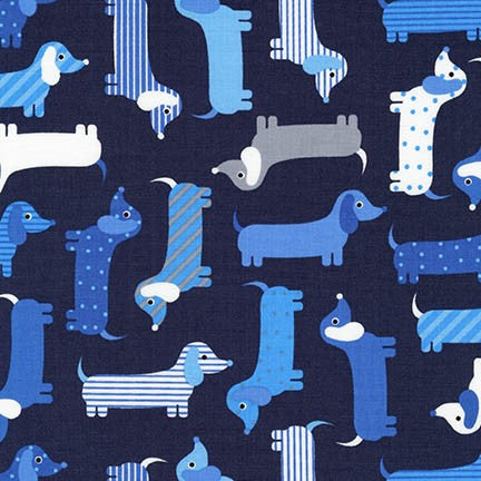 Urban Zoologie - Navy Dachshunds - AAK-15736-9 NAVY (1/2 Yard)