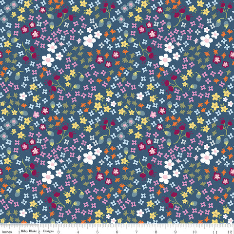 Bloom and Grow - Navy Floral - C10112-NAVY (1/2 Yard)