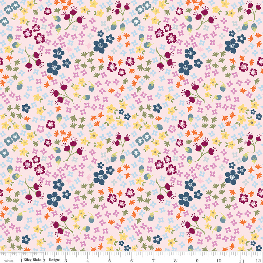 Bloom and Grow - Pink Floral - C10112-PINK (1/2 Yard)