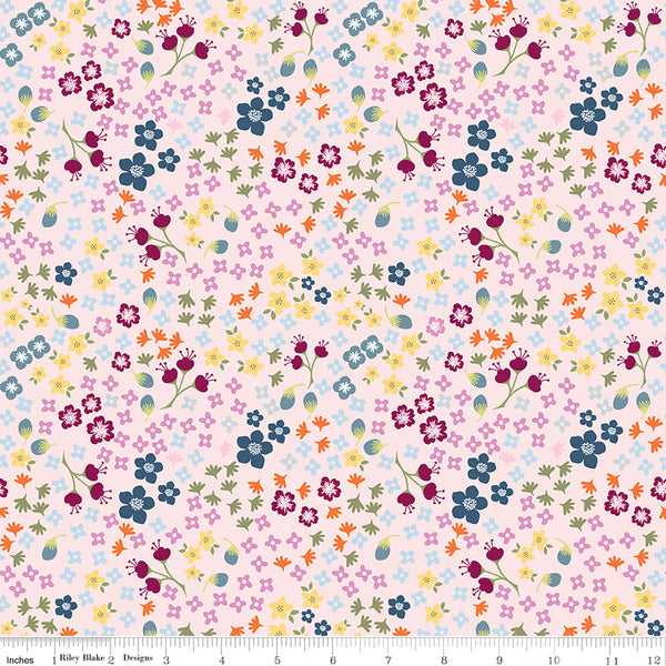 Bloom and Grow - Pink Floral - C10112-PINK (1/2 Yard)