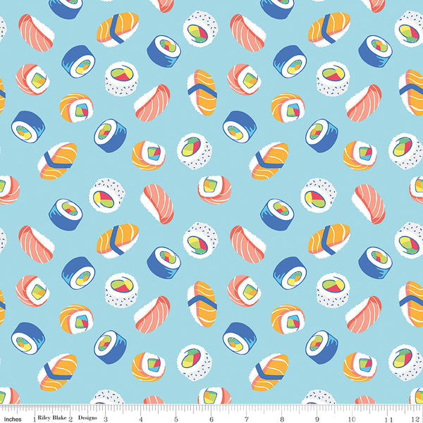 Rainbowfruit - How We Roll - C10893-AQUA (1/2 Yard)