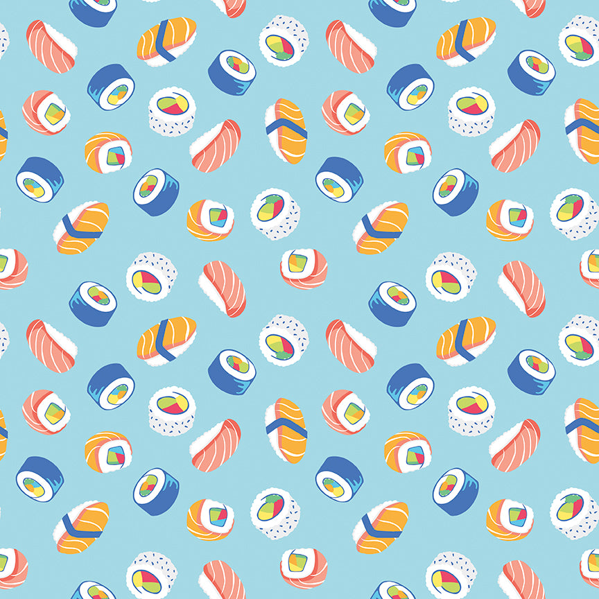 Rainbowfruit - How We Roll - C10893-AQUA (1/2 Yard)