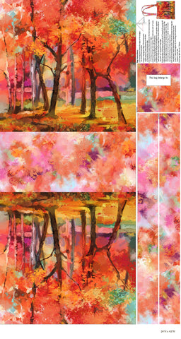 September Morning - Canvas Bag Panel - C23858-24 (per panel)