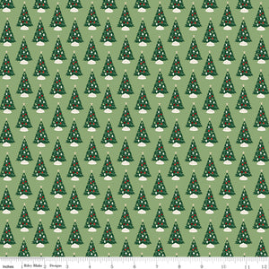 Christmas Traditions - Christmas Trees - C9591-GREEN (1/2 Yard)