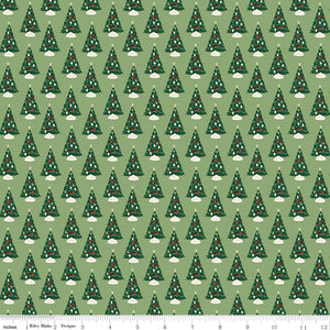 Christmas Traditions - Christmas Trees - C9591-GREEN (1/2 Yard)