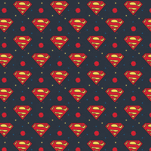 Young DC - JL JR Superman Logo - CAM23421469-4 (1/2 Yard)