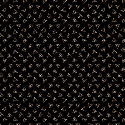 Harry Potter - Deathly Hallows Metallic - CAM23800109L-01 (1/2 Yard)