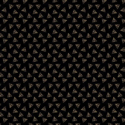 Harry Potter - Deathly Hallows Metallic - CAM23800109L-01 (1/2 Yard)