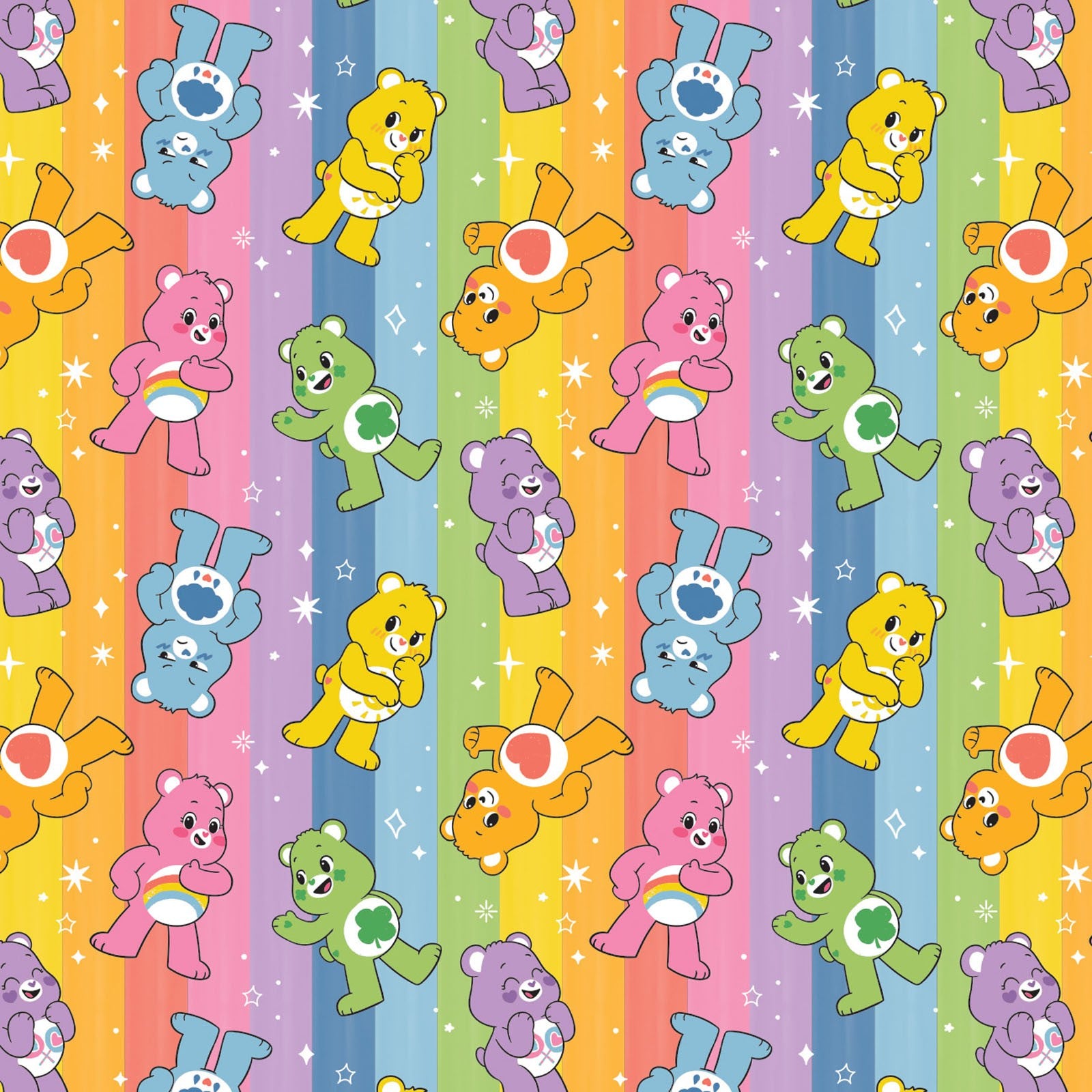 Care Bears - Believe (rainbow) - CAM44010603-1 (1/2 Yard)