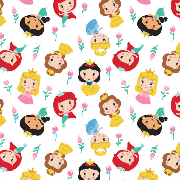 Hand-Cut Fat Quarter Bundle - Camelot Disney Princess Kawaii (11pc)